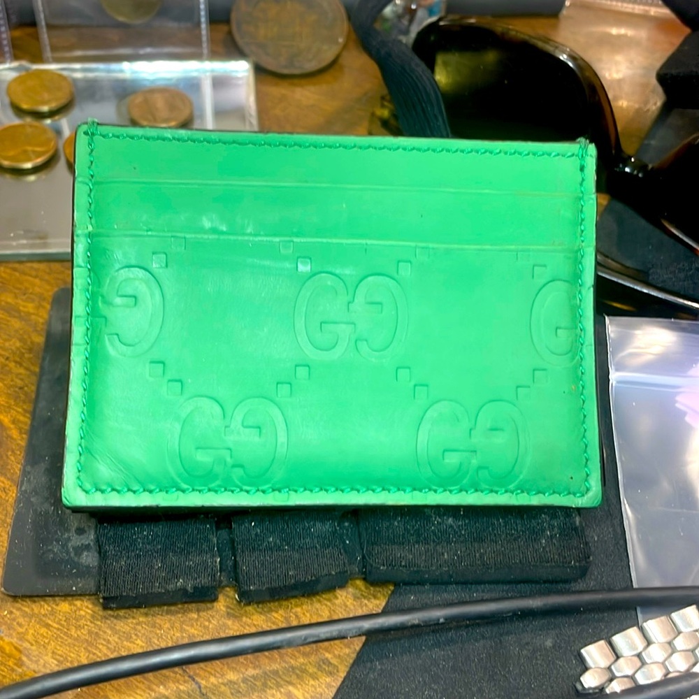 Premium rubber, Gucci card wallet